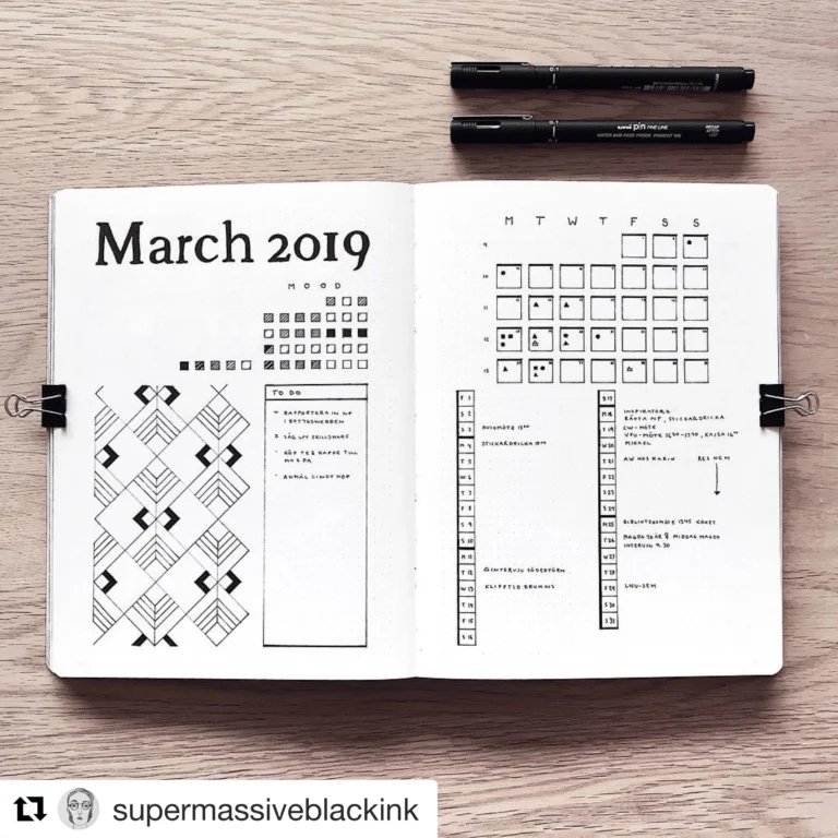 10 Creative Monthly Spread Bullet Journaling Tips